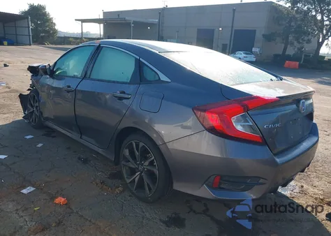 2021 Honda Civic Sport из США, поврежденный, VIN 2HGFC2F8XMH504066